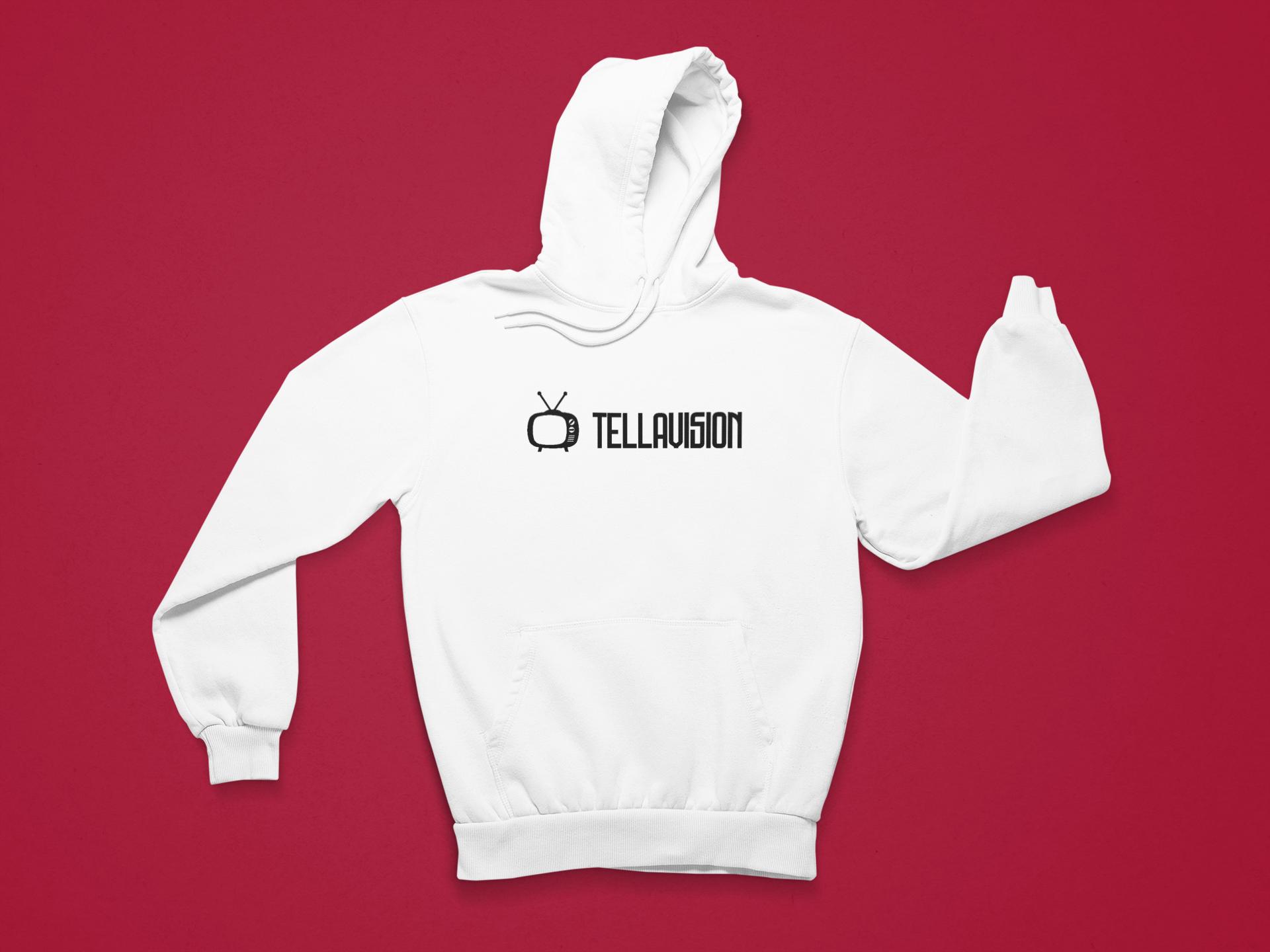 Hoodie-Tellivision-White