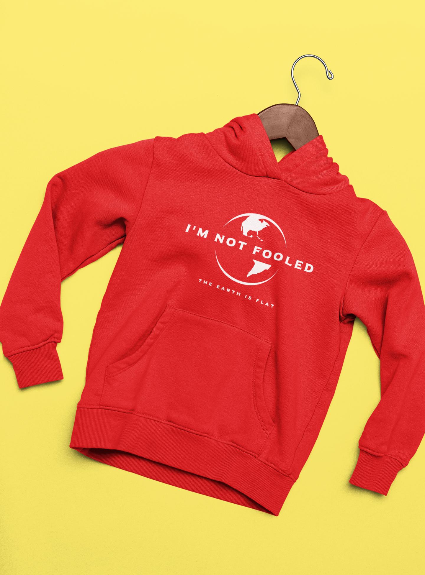 KidsHoodieNotFooled-Red